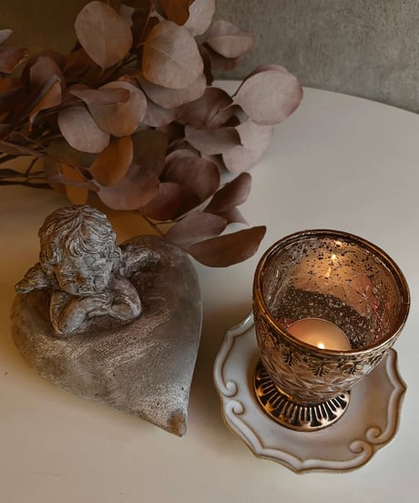 candle glass pot