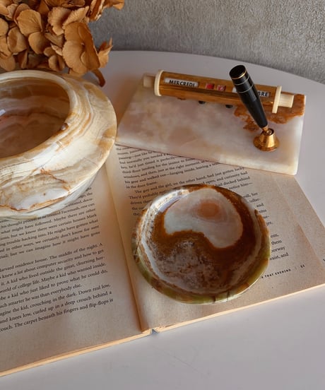【フランス蚤の市】 vintage mini dishtray   onyx
