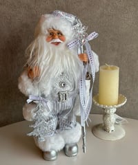 Christmas Santa objet  「silver＆white」