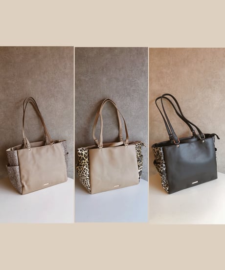 A4対応 7Pocket  tote bag     [animal]