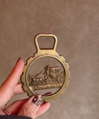 【フランス蚤の市】  真鍮製ホースブラス（栓抜き)1890〜1920年