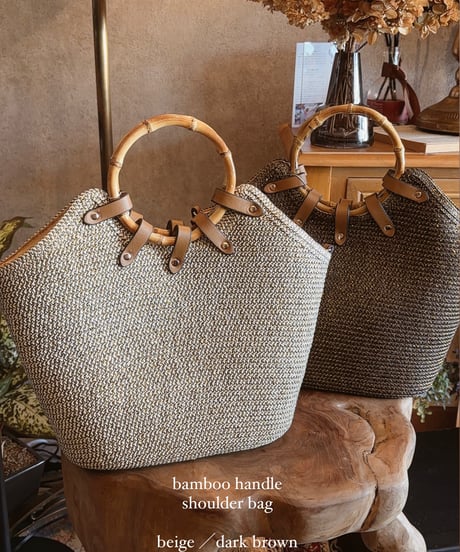 bamboo handle tote bag
