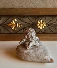 heart stone angel objet