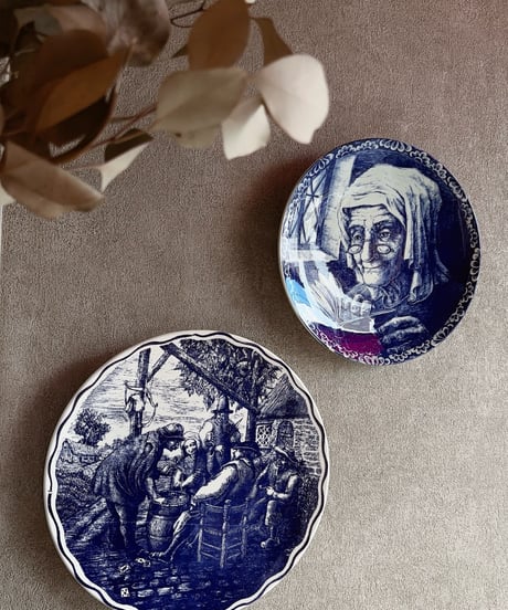 【チェコ蚤の市】ベルギーBoch freres La Louviere／ wall plate🇧🇪