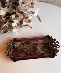 baroque marble tray