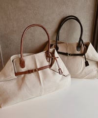 canvas belt tote bag