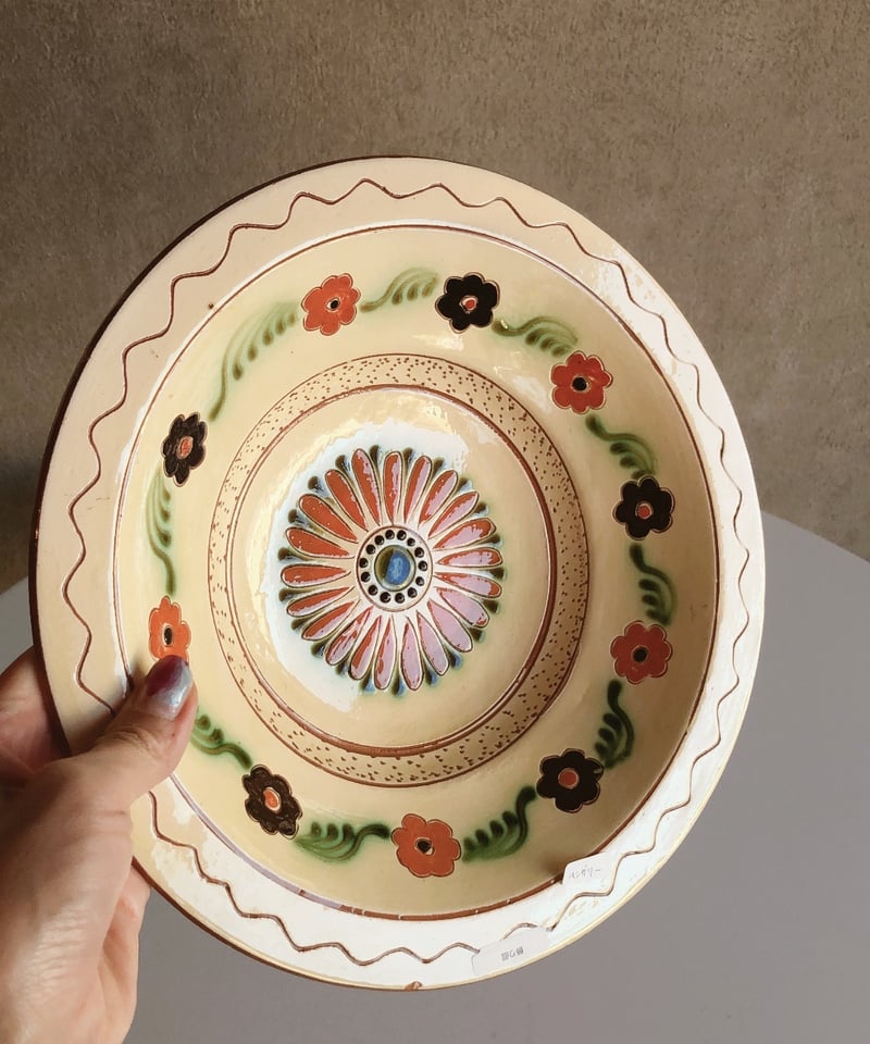 ハンガリー蚤の市】飾り皿 beige 🇭🇺 | aldee :k