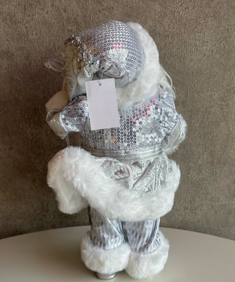 Christmas Santa objet  「silver＆white」