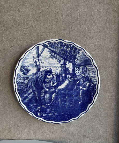 【チェコ蚤の市】ベルギーBoch freres La Louviere／ wall plate🇧🇪