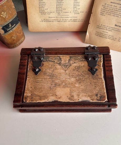 【スペイン蚤の市】vintage wood box 年代不明
