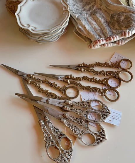 真鍮製art nouveau はさみ  silver  🇮🇳