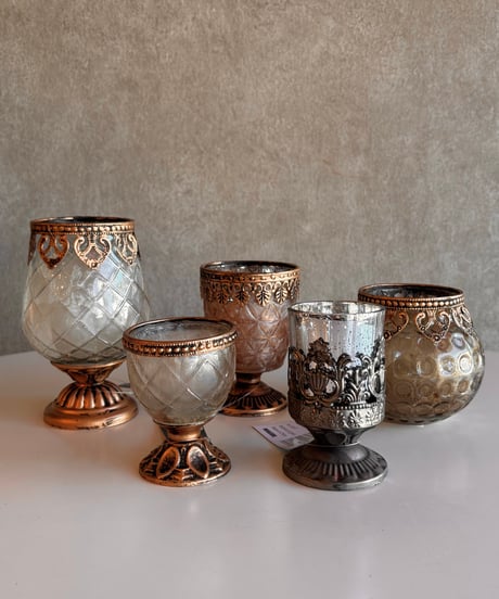 candle glass pot