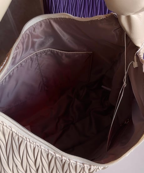 2way pleats round bag