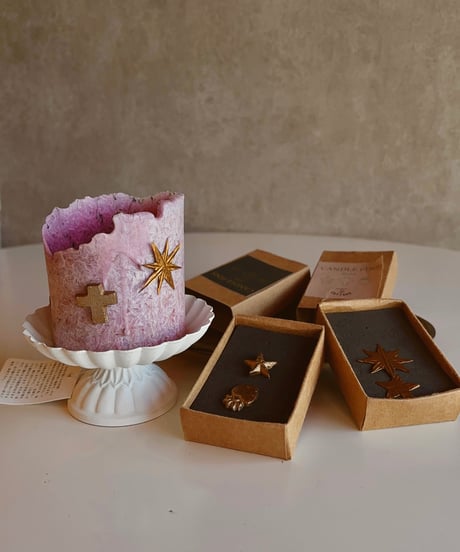 真鍮製candle pin ３set🇮🇳   star／gold
