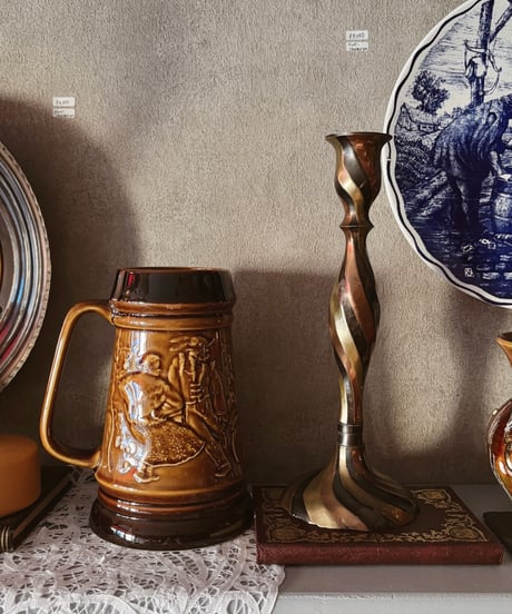 【チェコ蚤の市】 真鍮製 vintage candle stand 🇮🇳