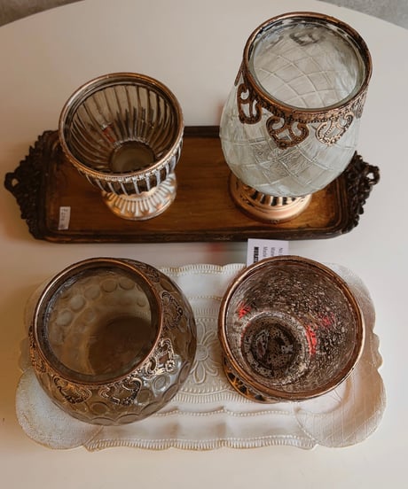 candle glass pot