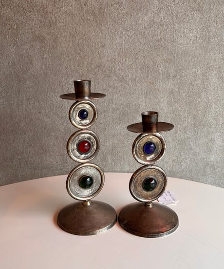 【スペイン蚤の市】 真鍮製candle stand  1960〜70年もの