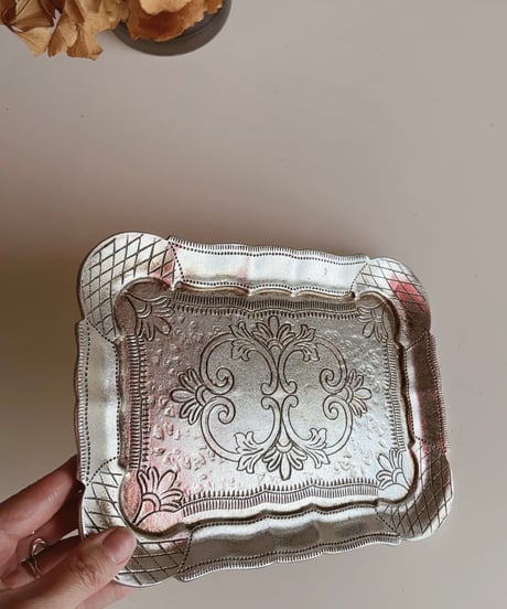 shabbysilver  square tray