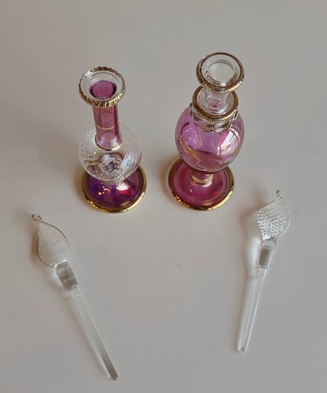 Egypt perfume glass bottle 🇪🇬  pinkpurple