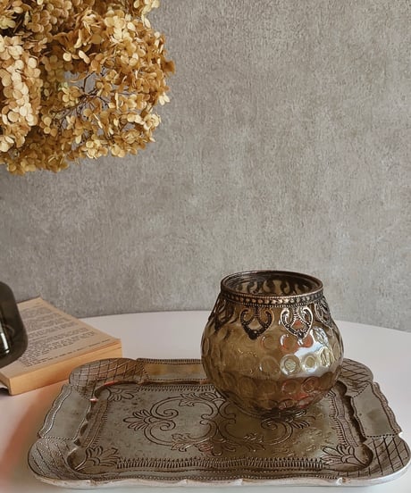 candle glass pot
