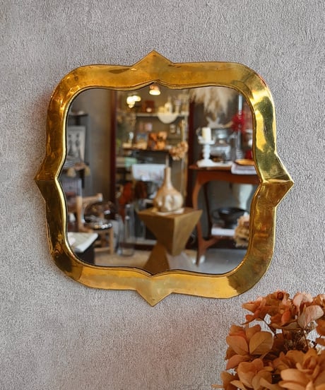 真鍮製 Moroccan wall mirror🇲🇦  wave