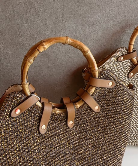 bamboo handle tote bag
