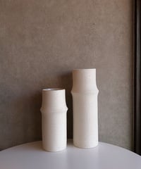bamboo pottery flower vase   (M)
