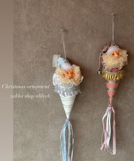 Christmas ornament  「santa cone」