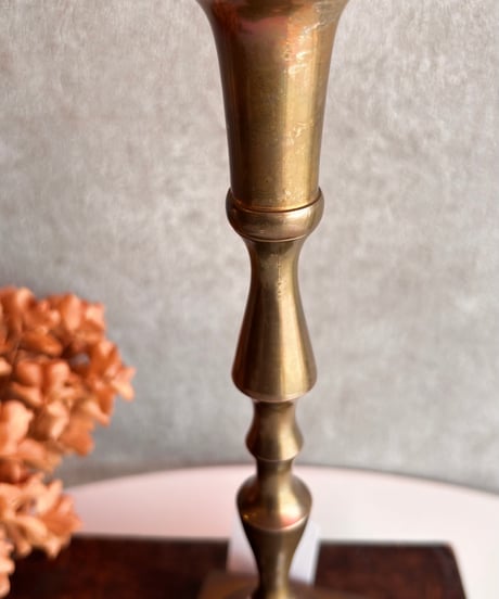 【スペイン蚤の市】 真鍮製candle stand  1970年もの