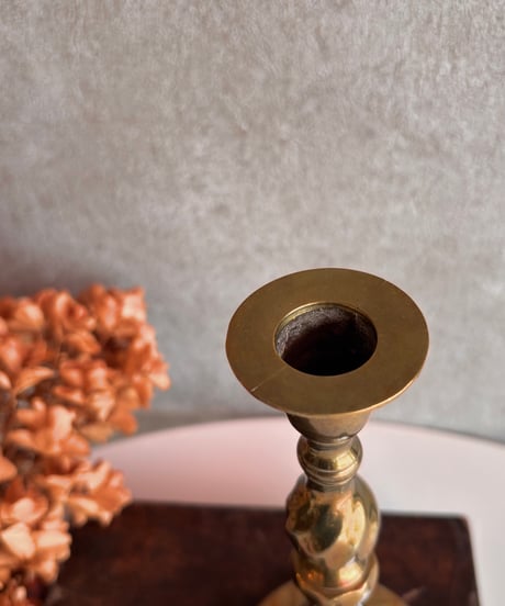 【スペイン蚤の市】 真鍮製candle stand  1970〜80年もの