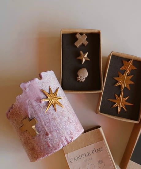 真鍮製candle pin ３set🇮🇳   star／gold