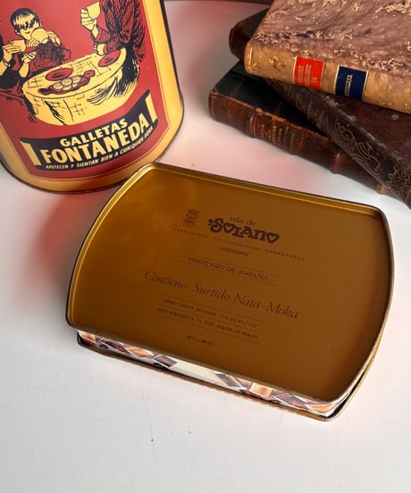 【スペイン蚤の市】 vintage candy can  1950〜70年もの