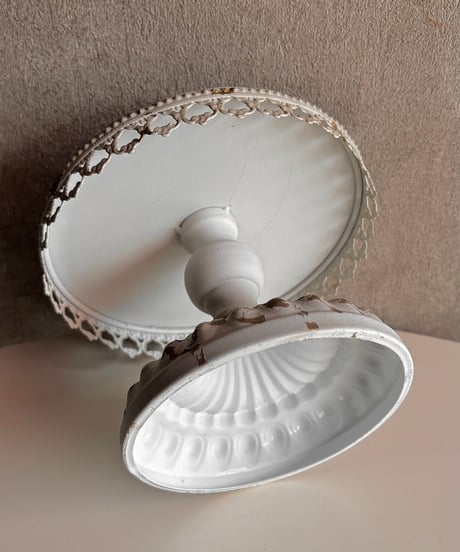 shabby iron stand