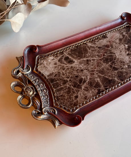 baroque marble tray