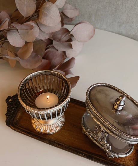 candle glass pot
