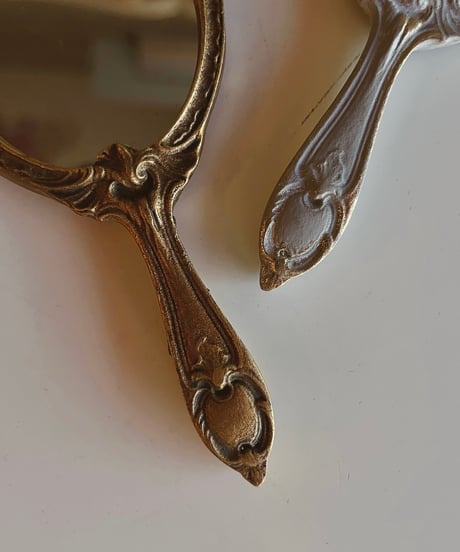 decorative wall hand mirror