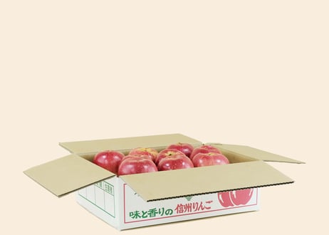有機りんご シナノゴールド　3キロ箱