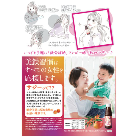 美鉄習慣　サジー＆マンゴー (8本入)