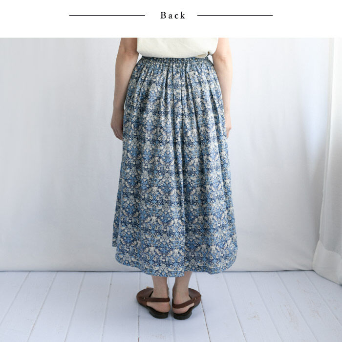 リバティ ＜STRAWBERRY THIEF いちご泥棒＞ タック ギャザー  