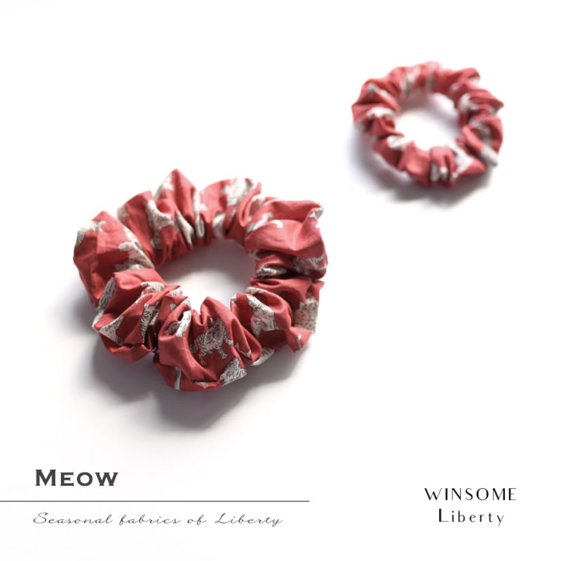 ハンドメイド【大判♡LIBERTY♡ハンカチ】リバティ♡Meowミャオウ♡レッド m30421672424_1.jpg?1698480512