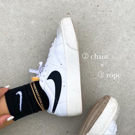 anklet  (snake×chain×rope)