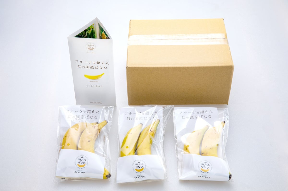 瀬戸内ばなな2本入り3pack(6本) | 幻の国産バナナ 瀬戸内 瀬戸内ばなな2本入り3pack(6本) | 幻の国産バナナ 瀬戸内