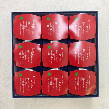 京阿月【季節の銘菓】塩をかけて食べるトマトゼリー