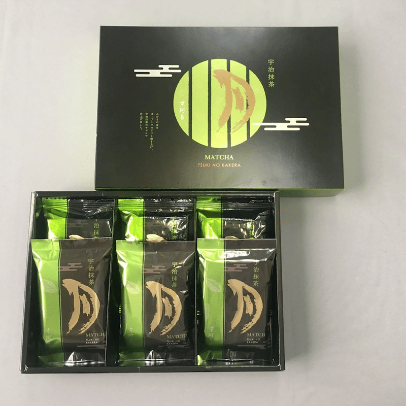 みかさを皮を短冊に）宇治抹茶ラスク「月のかけら」抹茶チョコレートが