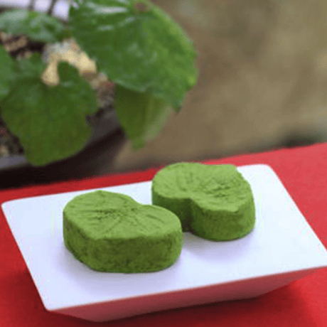 京の老舗和菓子店【京阿月】双縁餅（ふたえもち）ハートの形をした季節の銘菓（2/10/20個入り）