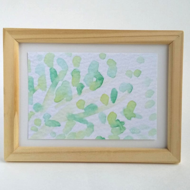 夏 水彩画「グリーン」 ポストカード/3枚セット ナチュラコ | naturako