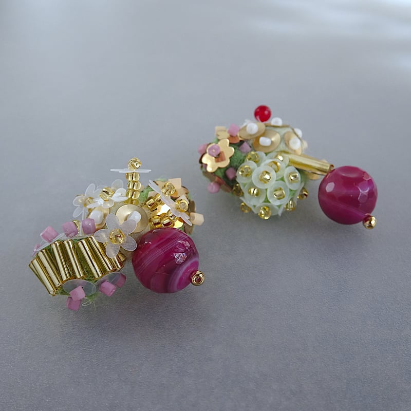 選べる金具】繫茂(はんも)する耳飾り | hanmmmo