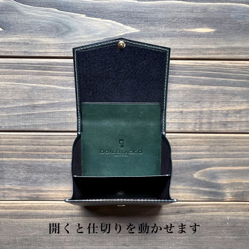 コンパクトウォレットD-CW02/バッカス/グリーン | Don.Black.O