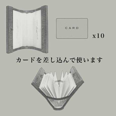 カードケースD-CC02／バベル／Neroブラック