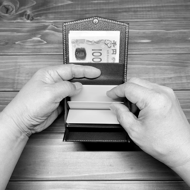 コンパクトウォレットD-CW02/バッカス/ブラック | Don.Black.O